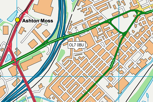 OL7 0BU map - OS VectorMap District (Ordnance Survey) OL7 0BU map - OS VectorMap District (Ordnance Survey)