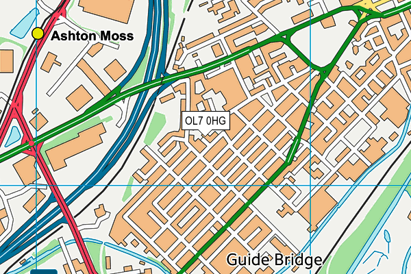 OL7 0HG map - OS VectorMap District (Ordnance Survey) OL7 0HG map - OS VectorMap District (Ordnance Survey)