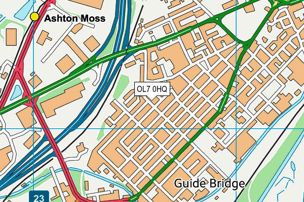 OL7 0HQ map - OS VectorMap District (Ordnance Survey) OL7 0HQ map - OS VectorMap District (Ordnance Survey)