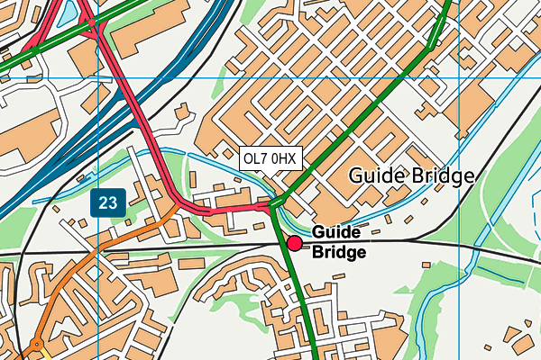 OL7 0HX map - OS VectorMap District (Ordnance Survey) OL7 0HX map - OS VectorMap District (Ordnance Survey)