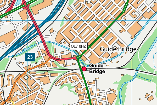 OL7 0HZ map - OS VectorMap District (Ordnance Survey) OL7 0HZ map - OS VectorMap District (Ordnance Survey)