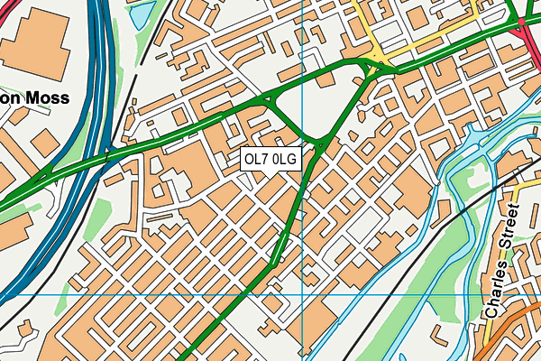 OL7 0LG map - OS VectorMap District (Ordnance Survey) OL7 0LG map - OS VectorMap District (Ordnance Survey)