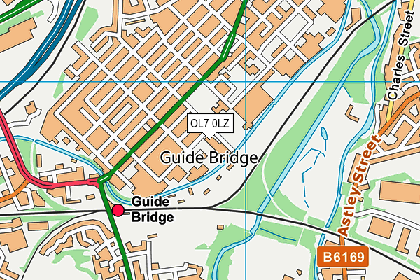 OL7 0LZ map - OS VectorMap District (Ordnance Survey) OL7 0LZ map - OS VectorMap District (Ordnance Survey)