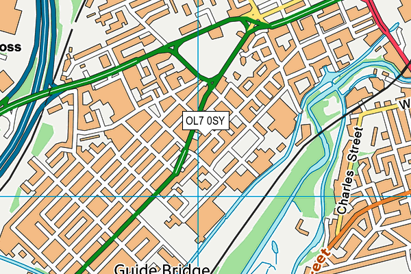 OL7 0SY map - OS VectorMap District (Ordnance Survey) OL7 0SY map - OS VectorMap District (Ordnance Survey)