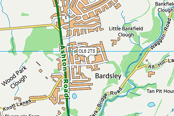 OL8 2TS map - OS VectorMap District (Ordnance Survey) OL8 2TS map - OS VectorMap District (Ordnance Survey)