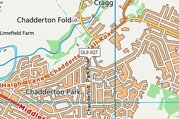 OL9 0QT map - OS VectorMap District (Ordnance Survey) OL9 0QT map - OS VectorMap District (Ordnance Survey)