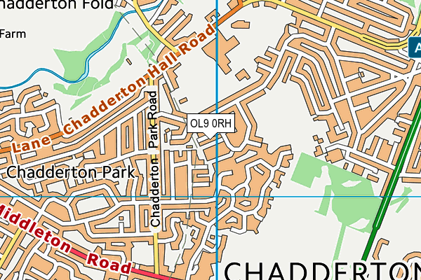 OL9 0RH map - OS VectorMap District (Ordnance Survey) OL9 0RH map - OS VectorMap District (Ordnance Survey)