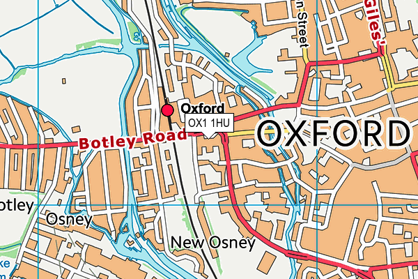 OX1 1HU map - OS VectorMap District (Ordnance Survey) OX1 1HU map - OS VectorMap District (Ordnance Survey)