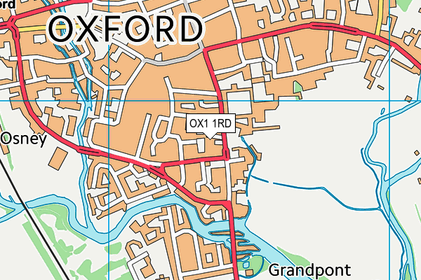 OX1 1RD map - OS VectorMap District (Ordnance Survey) OX1 1RD map - OS VectorMap District (Ordnance Survey)