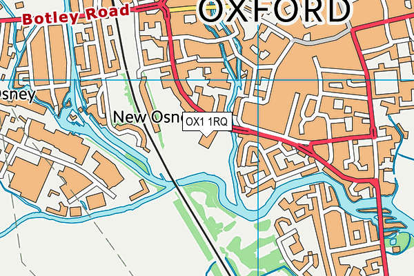 OX1 1RQ map - OS VectorMap District (Ordnance Survey) OX1 1RQ map - OS VectorMap District (Ordnance Survey)