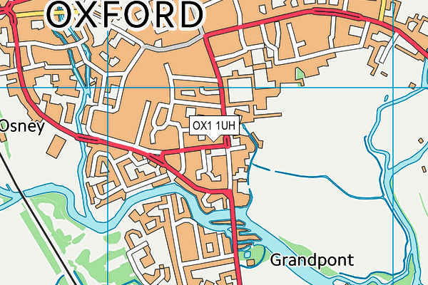 OX1 1UH map - OS VectorMap District (Ordnance Survey) OX1 1UH map - OS VectorMap District (Ordnance Survey)