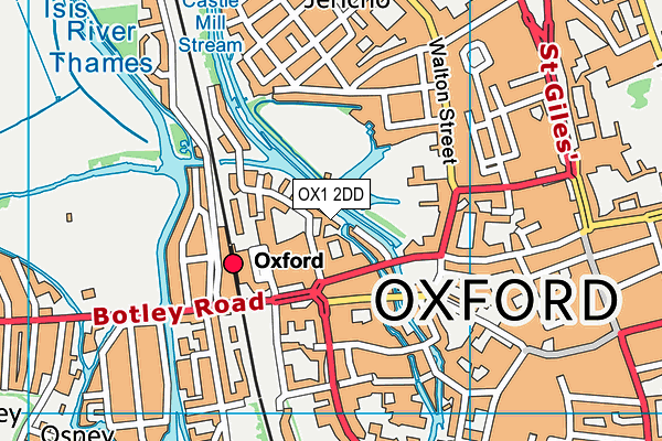 OX1 2DD map - OS VectorMap District (Ordnance Survey) OX1 2DD map - OS VectorMap District (Ordnance Survey)