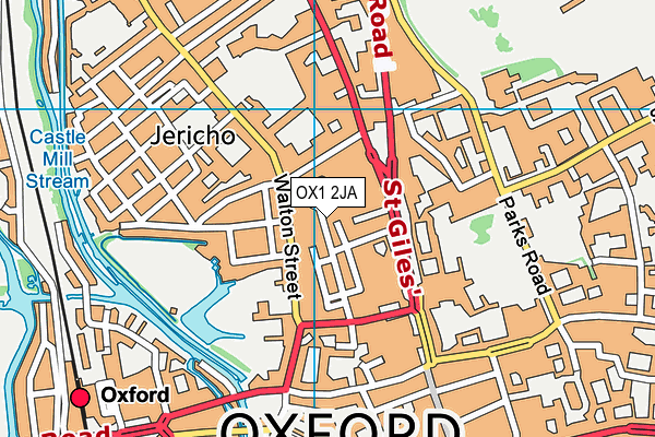 OX1 2JA map - OS VectorMap District (Ordnance Survey) OX1 2JA map - OS VectorMap District (Ordnance Survey)