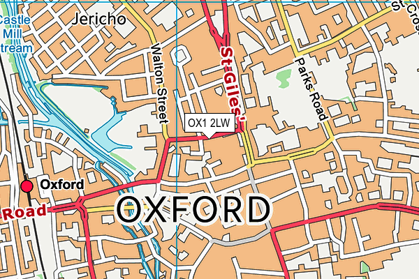 OX1 2LW map - OS VectorMap District (Ordnance Survey) OX1 2LW map - OS VectorMap District (Ordnance Survey)