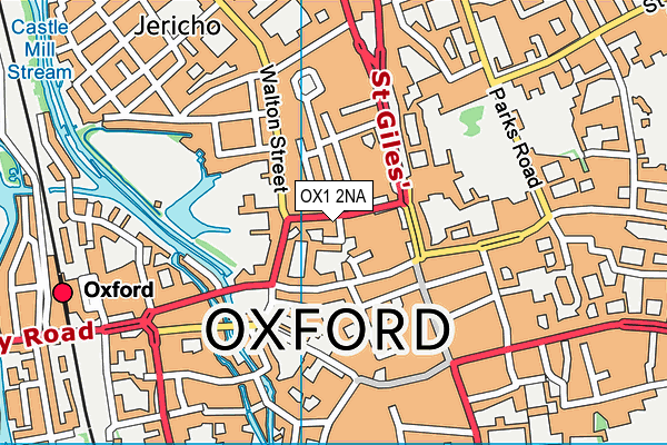 OX1 2NA map - OS VectorMap District (Ordnance Survey) OX1 2NA map - OS VectorMap District (Ordnance Survey)