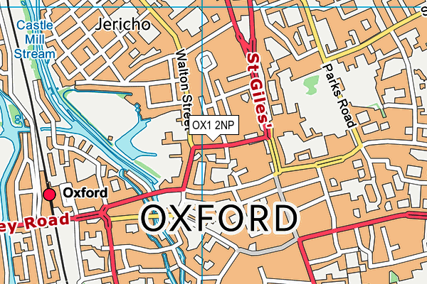 OX1 2NP map - OS VectorMap District (Ordnance Survey) OX1 2NP map - OS VectorMap District (Ordnance Survey)