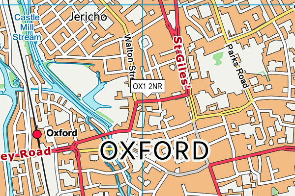 OX1 2NR map - OS VectorMap District (Ordnance Survey) OX1 2NR map - OS VectorMap District (Ordnance Survey)