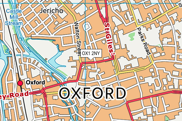 OX1 2NY map - OS VectorMap District (Ordnance Survey) OX1 2NY map - OS VectorMap District (Ordnance Survey)