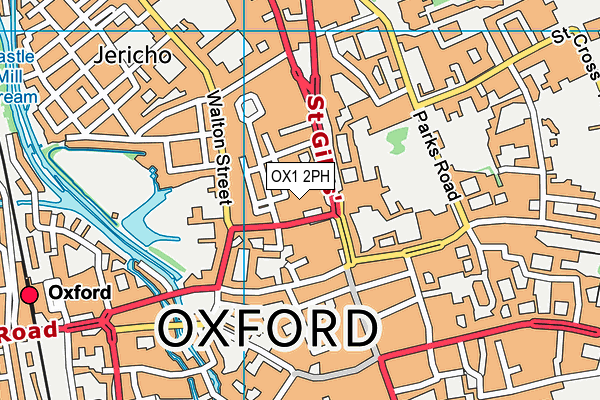 OX1 2PH map - OS VectorMap District (Ordnance Survey) OX1 2PH map - OS VectorMap District (Ordnance Survey)
