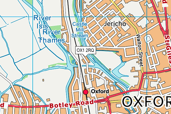 OX1 2RQ map - OS VectorMap District (Ordnance Survey) OX1 2RQ map - OS VectorMap District (Ordnance Survey)