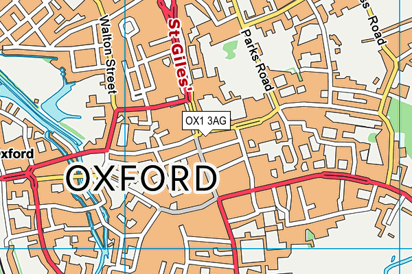 OX1 3AG map - OS VectorMap District (Ordnance Survey) OX1 3AG map - OS VectorMap District (Ordnance Survey)