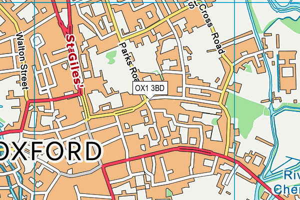 OX1 3BD map - OS VectorMap District (Ordnance Survey) OX1 3BD map - OS VectorMap District (Ordnance Survey)