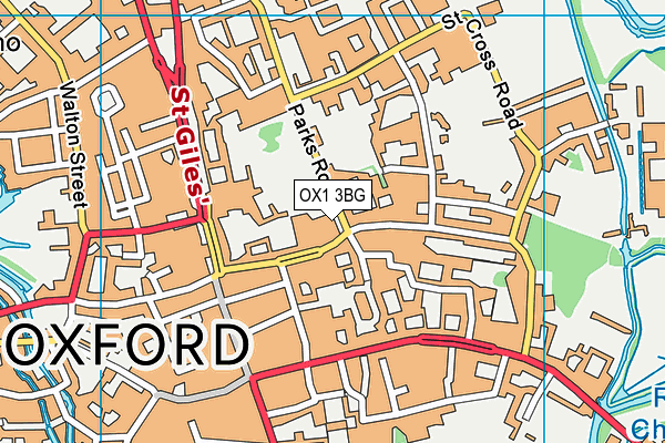 OX1 3BG map - OS VectorMap District (Ordnance Survey) OX1 3BG map - OS VectorMap District (Ordnance Survey)