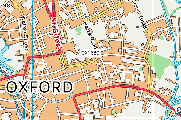 OX1 3BQ map - OS VectorMap District (Ordnance Survey) OX1 3BQ map - OS VectorMap District (Ordnance Survey)