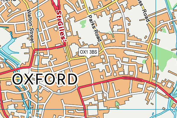 OX1 3BS map - OS VectorMap District (Ordnance Survey) OX1 3BS map - OS VectorMap District (Ordnance Survey)