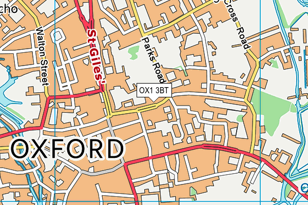 OX1 3BT map - OS VectorMap District (Ordnance Survey) OX1 3BT map - OS VectorMap District (Ordnance Survey)