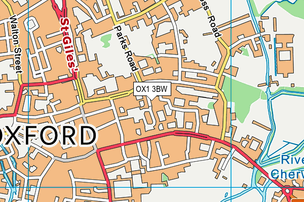 OX1 3BW map - OS VectorMap District (Ordnance Survey) OX1 3BW map - OS VectorMap District (Ordnance Survey)