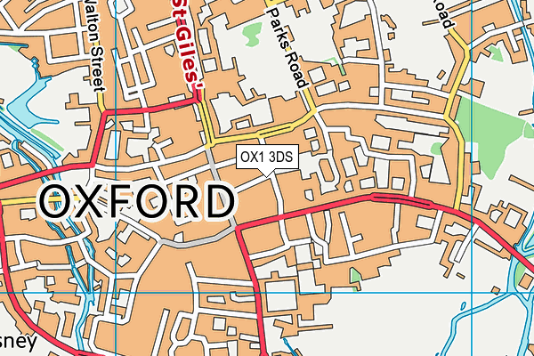 OX1 3DS map - OS VectorMap District (Ordnance Survey) OX1 3DS map - OS VectorMap District (Ordnance Survey)