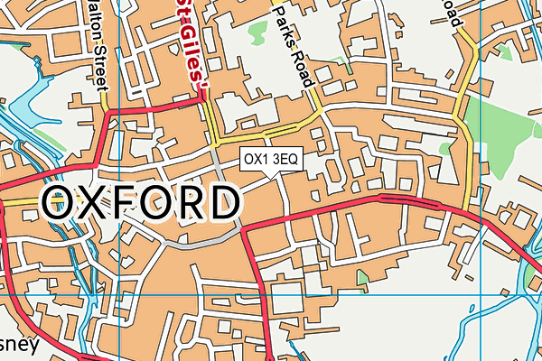 OX1 3EQ map - OS VectorMap District (Ordnance Survey) OX1 3EQ map - OS VectorMap District (Ordnance Survey)