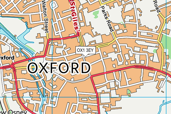 OX1 3EY map - OS VectorMap District (Ordnance Survey) OX1 3EY map - OS VectorMap District (Ordnance Survey)