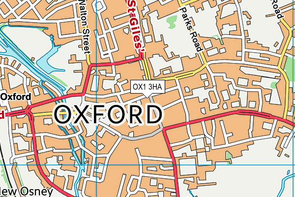 OX1 3HA map - OS VectorMap District (Ordnance Survey) OX1 3HA map - OS VectorMap District (Ordnance Survey)