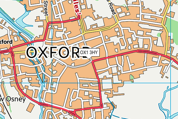 OX1 3HY map - OS VectorMap District (Ordnance Survey) OX1 3HY map - OS VectorMap District (Ordnance Survey)