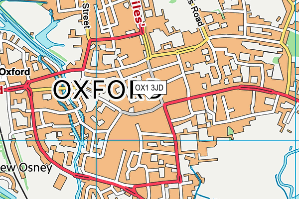 OX1 3JD map - OS VectorMap District (Ordnance Survey) OX1 3JD map - OS VectorMap District (Ordnance Survey)
