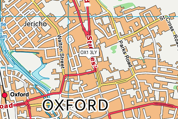 OX1 3LY map - OS VectorMap District (Ordnance Survey) OX1 3LY map - OS VectorMap District (Ordnance Survey)