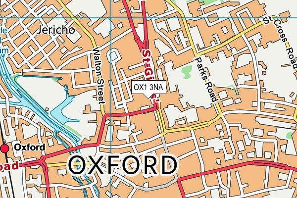 OX1 3NA map - OS VectorMap District (Ordnance Survey) OX1 3NA map - OS VectorMap District (Ordnance Survey)