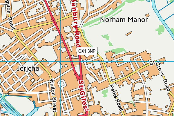 OX1 3NP map - OS VectorMap District (Ordnance Survey) OX1 3NP map - OS VectorMap District (Ordnance Survey)