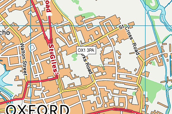 OX1 3PA map - OS VectorMap District (Ordnance Survey) OX1 3PA map - OS VectorMap District (Ordnance Survey)