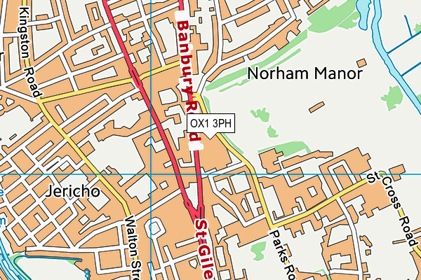 OX1 3PH map - OS VectorMap District (Ordnance Survey) OX1 3PH map - OS VectorMap District (Ordnance Survey)