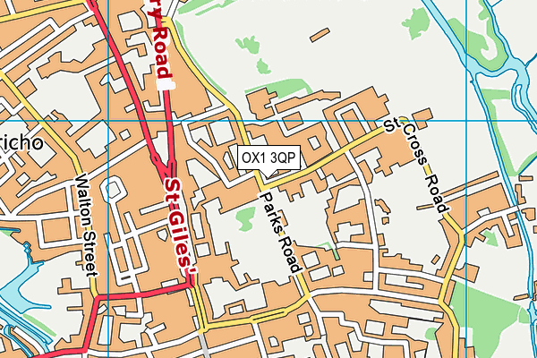 OX1 3QP map - OS VectorMap District (Ordnance Survey)