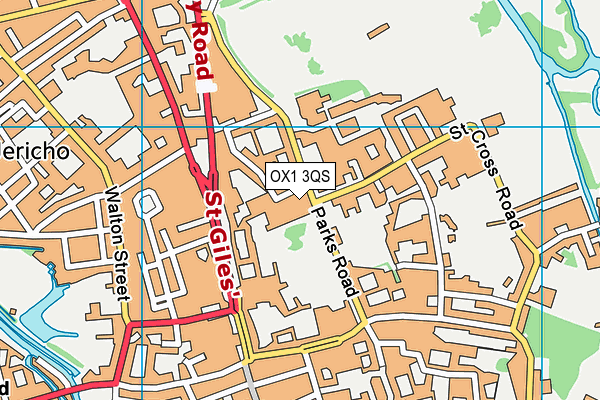 OX1 3QS map - OS VectorMap District (Ordnance Survey) OX1 3QS map - OS VectorMap District (Ordnance Survey)