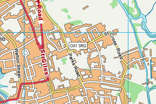 OX1 3RG map - OS VectorMap District (Ordnance Survey) OX1 3RG map - OS VectorMap District (Ordnance Survey)