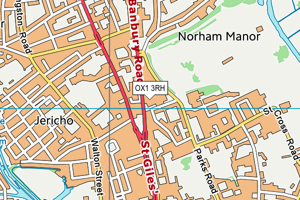 OX1 3RH map - OS VectorMap District (Ordnance Survey)
