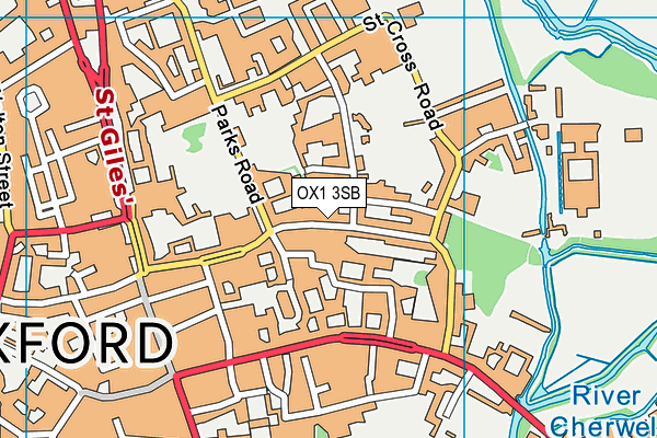 OX1 3SB map - OS VectorMap District (Ordnance Survey) OX1 3SB map - OS VectorMap District (Ordnance Survey)