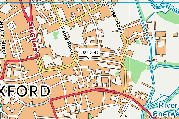 OX1 3SD map - OS VectorMap District (Ordnance Survey) OX1 3SD map - OS VectorMap District (Ordnance Survey)