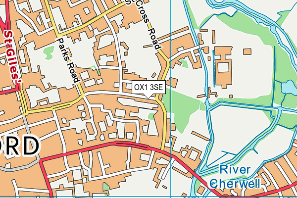 OX1 3SE map - OS VectorMap District (Ordnance Survey) OX1 3SE map - OS VectorMap District (Ordnance Survey)