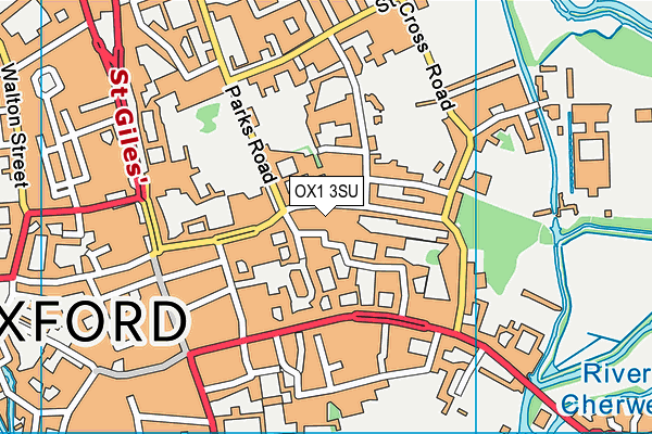 OX1 3SU map - OS VectorMap District (Ordnance Survey) OX1 3SU map - OS VectorMap District (Ordnance Survey)